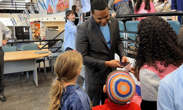 A day after being heckled for his Israel views, Ritchie Torres gets a hero’s welcome at Bronx Jewish school