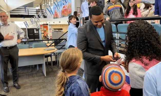 A day after being heckled for his Israel views, Ritchie Torres gets a hero’s welcome at Bronx Jewish school
