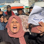 ‘Down with Hamas,’ chant Gazans evacuating Khan Yunis